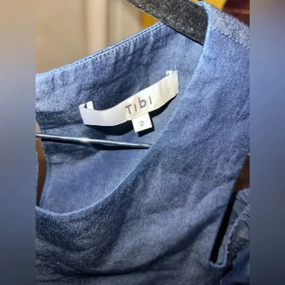 Tibi Cold Shoulder Mini Dress size 2 - Picture 5 of 6